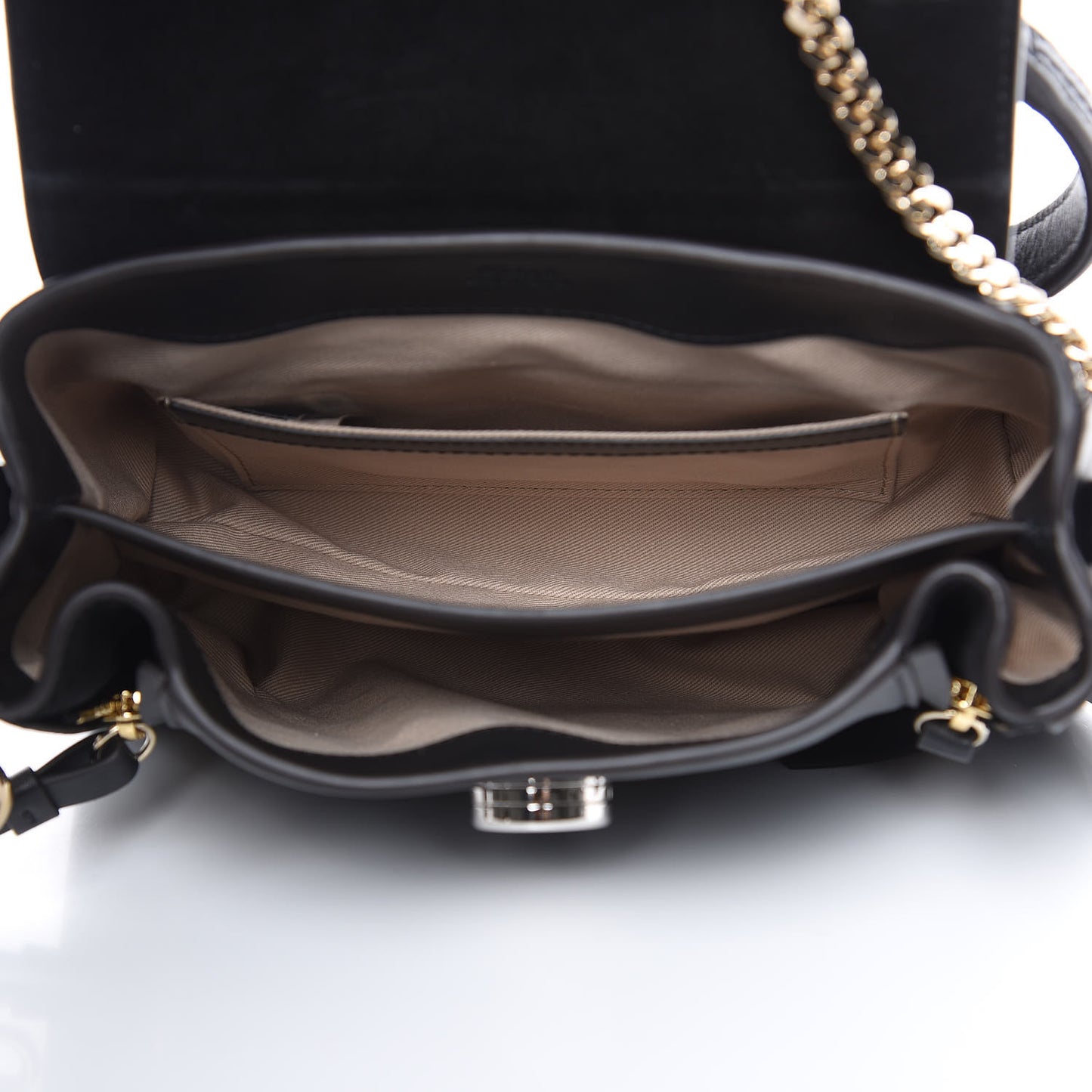 Calfskin Mini Faye Day Shoulder Bag Black