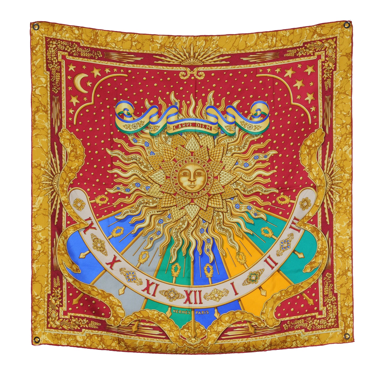 Silk Carpe Diem Scarf 90