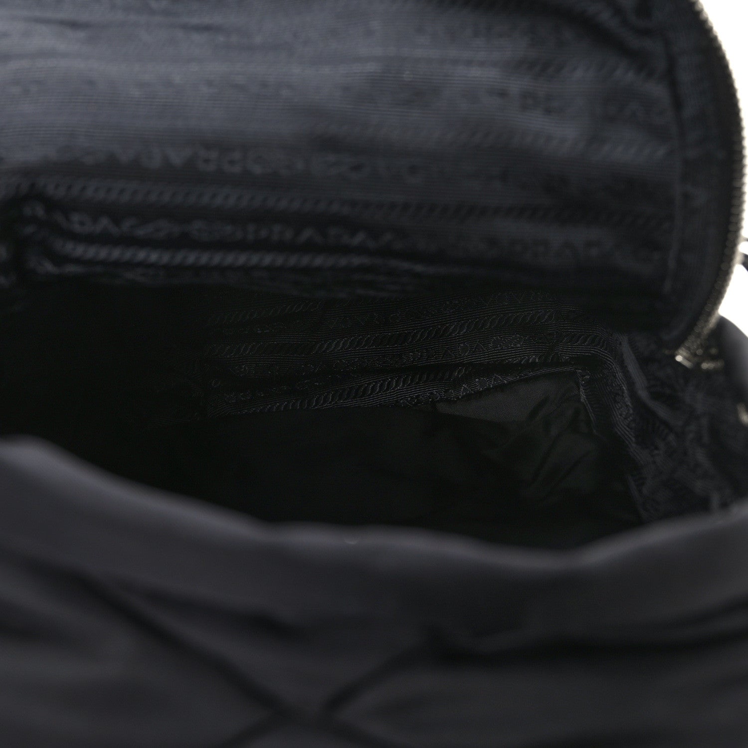 Prada Nylon Tessuto Impuntu Quilted Backpack Black 5 of 9