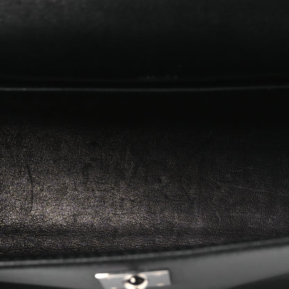 Hermes Evercalf Kelly Pochette Clutch Black 5 of 12