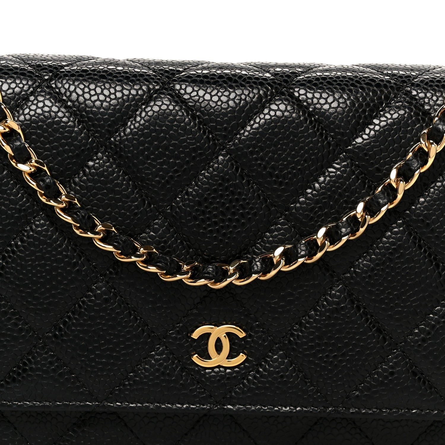 Chanel Caviar Quilted Wallet on Chain WOC Black 8 of 11