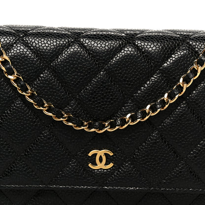 Chanel Caviar Quilted Wallet on Chain WOC Black 8 of 11