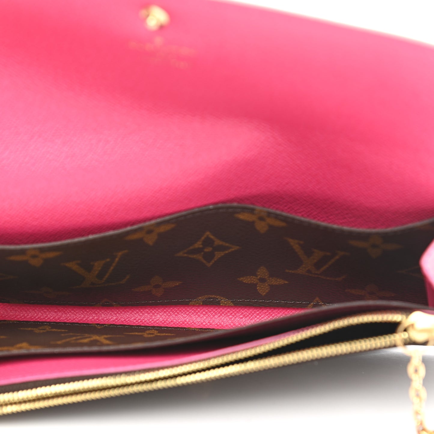 Monogram Bloom Flower Emilie Wallet Fuchsia