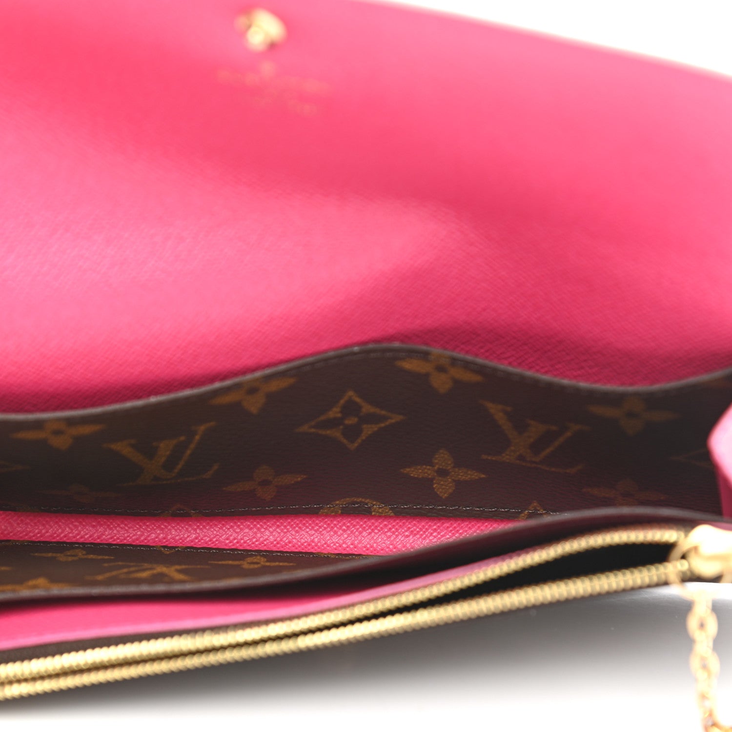 Louis Vuitton Monogram Bloom Flower Emilie Wallet Fuchsia 5 of 8
