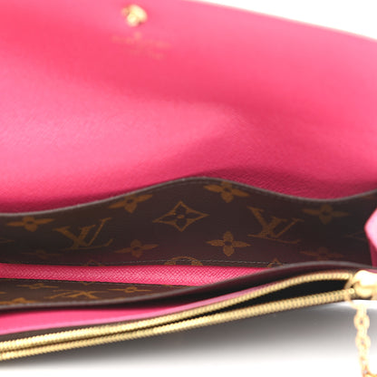 Louis Vuitton Monogram Bloom Flower Emilie Wallet Fuchsia 5 of 8