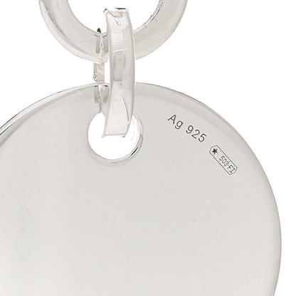 Gucci Sterling Silver Trademark Round Drop Earrings 4 of 5