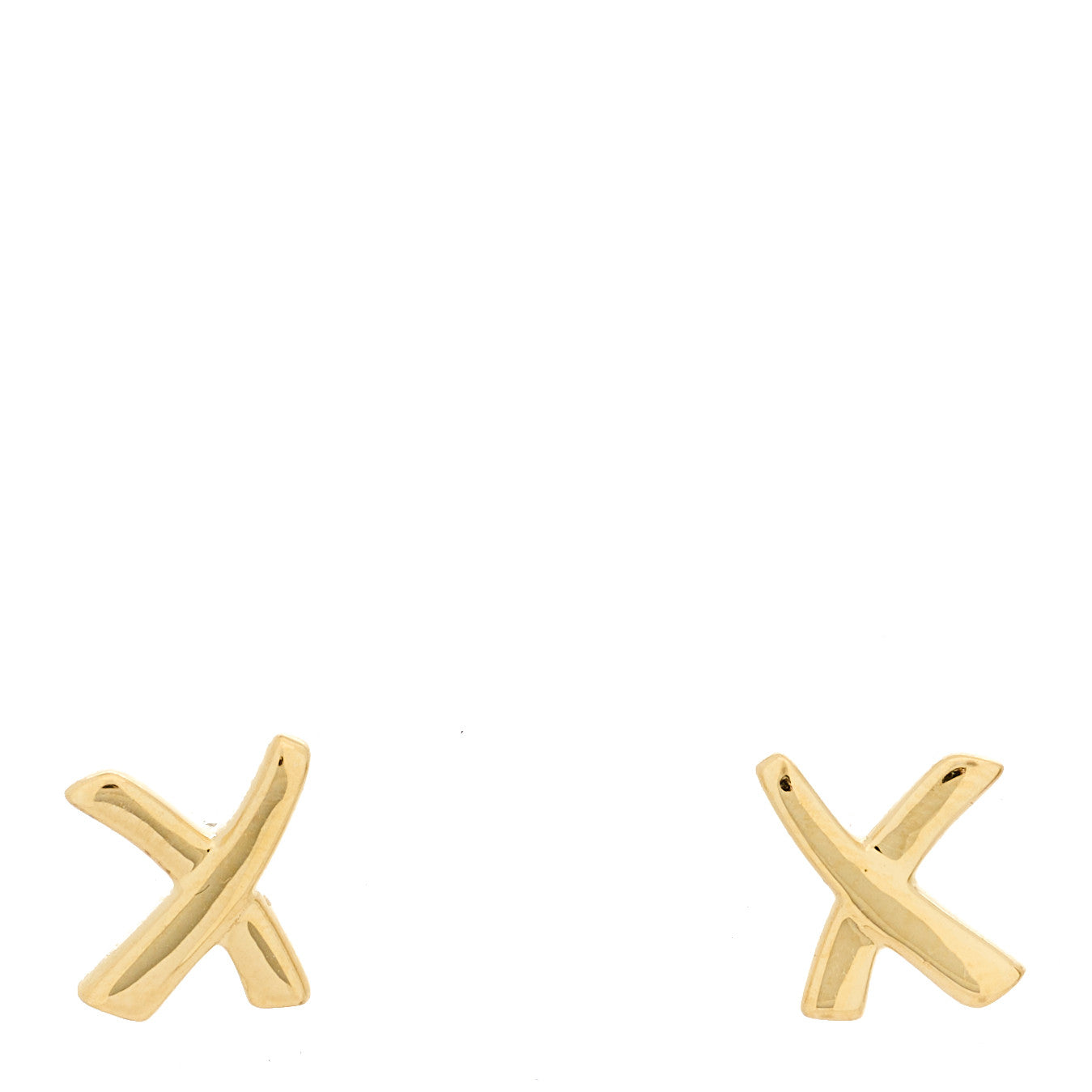 18K Yellow Gold Mini Paloma's Graffiti X Earrings