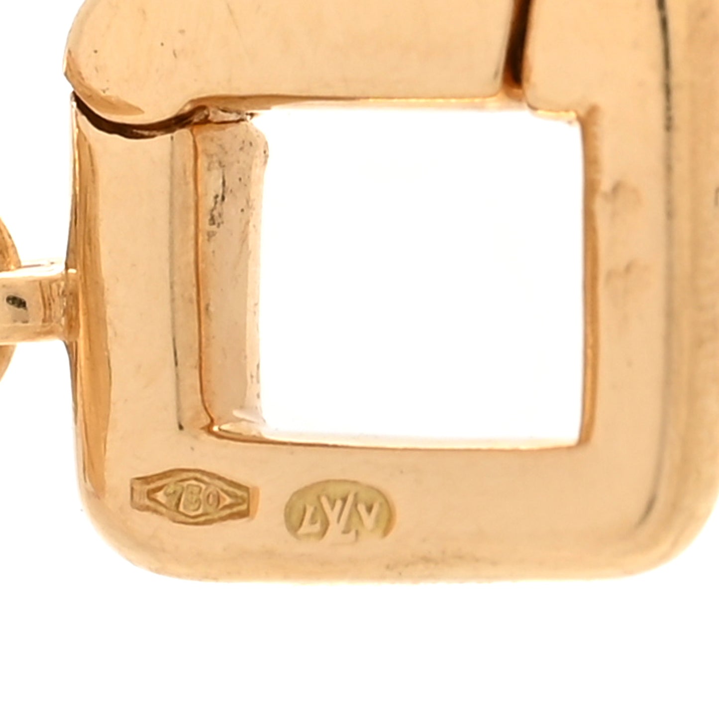18K Yellow Gold Coral Steamer Bag Charm Pendant