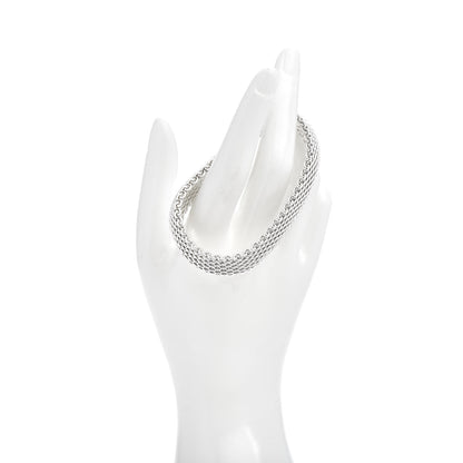 Tiffany Sterling Silver Somerset Mesh Bracelet 2 of 4