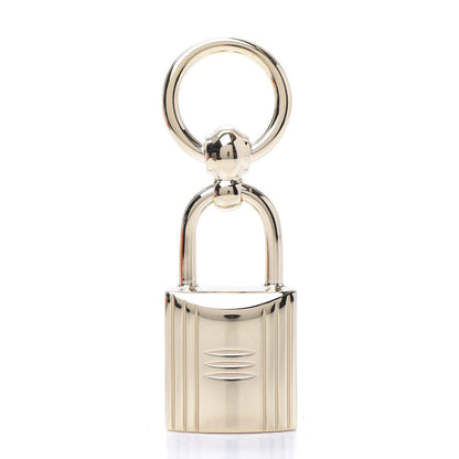 Hermes Permabrass Mini Loop Charms Cadenas Scarf Ring Gold 3 of 5