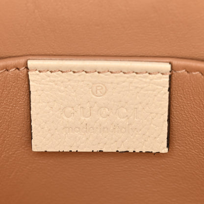 Gucci GG Supreme Monogram Berry Textured Dollar Calfskin Small Padlock Tote Beige Ebony Light Copper Mystic White 6 of 14