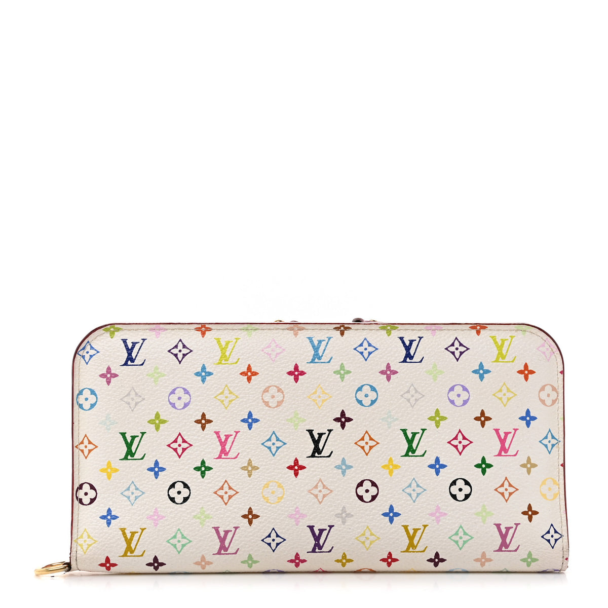 Louis Vuitton Monogram Multicolor Insolite Wallet White Litchi 1 of 8