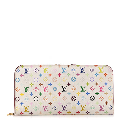 Louis Vuitton Monogram Multicolor Insolite Wallet White Litchi 1 of 8