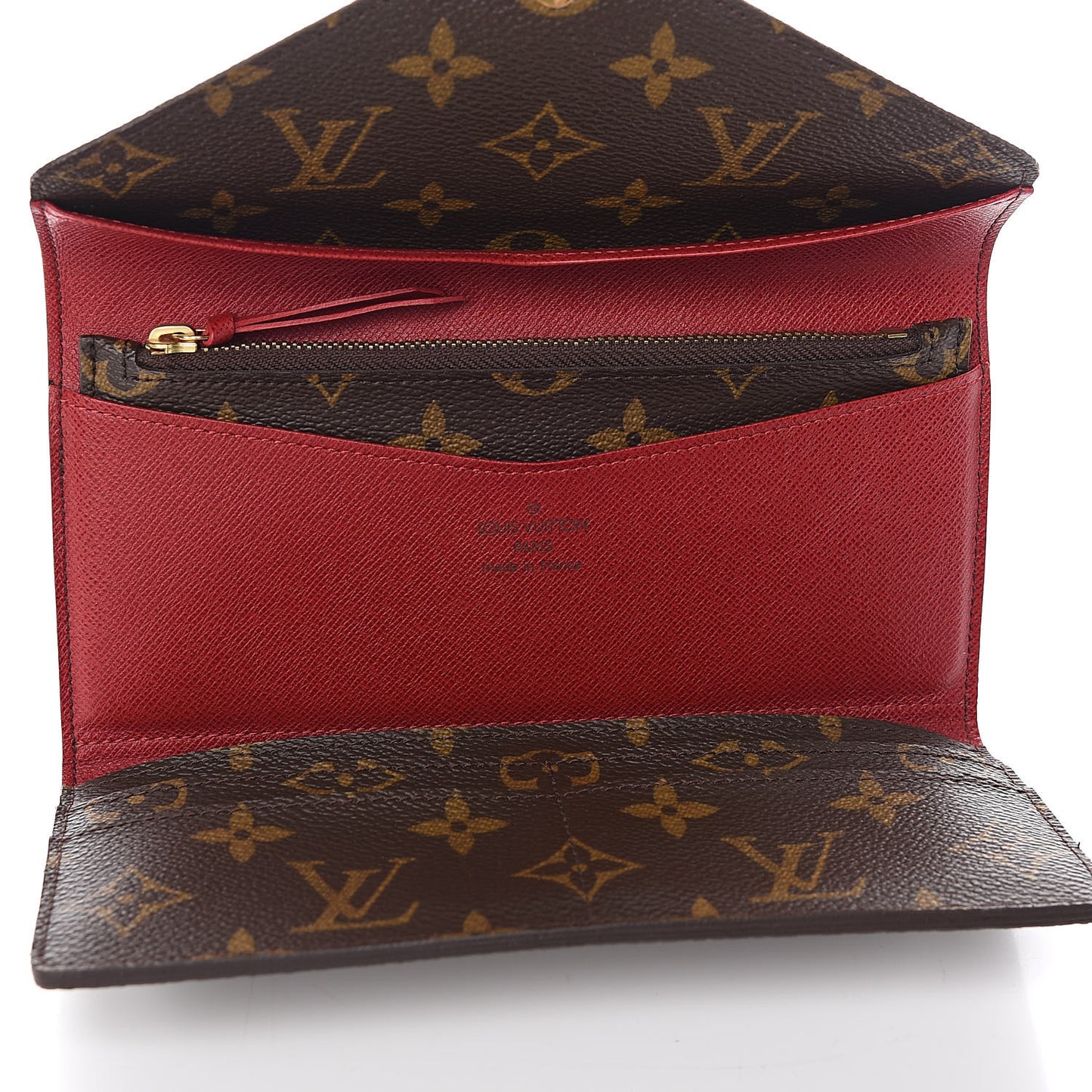 Monogram Josephine Wallet Red