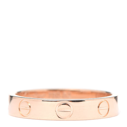 Cartier 18K Pink Gold 3.5mm LOVE Wedding Band Ring 52 6 1 of 4