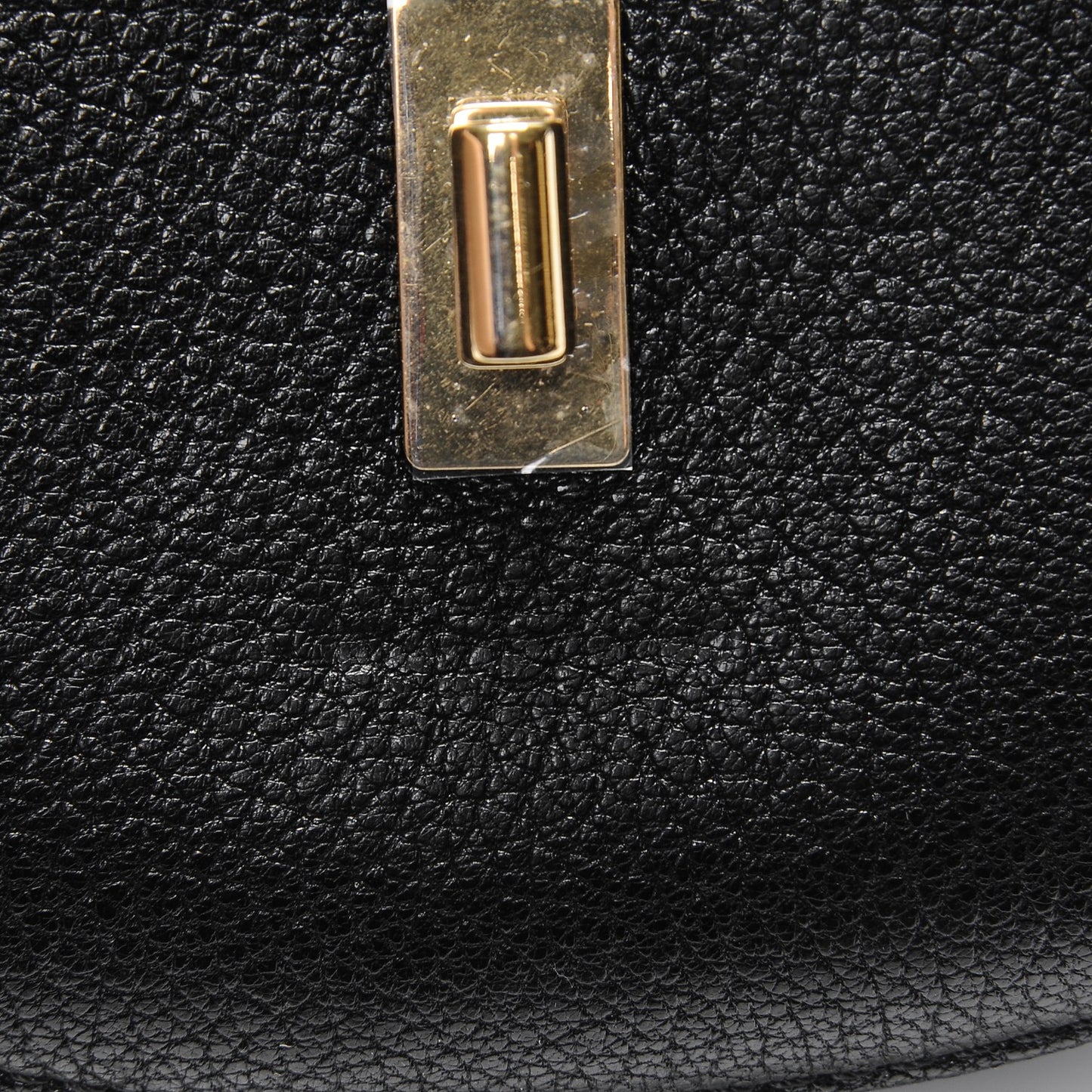 Grained Lambskin Nano Drew Shoulder Bag Black
