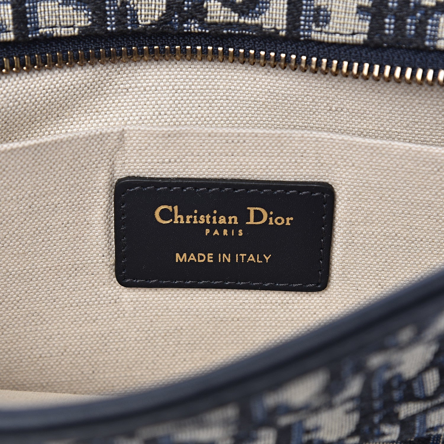 Christian Dior Oblique Diorquake Clutch Blue 8 of 10