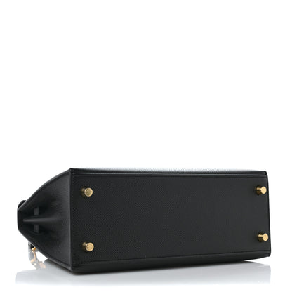 Hermes Epsom Kelly Sellier 25 Black 4 of 8