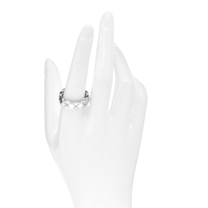 Chanel 18K White Gold Small Coco Crush Ring 60 9 2 of 6