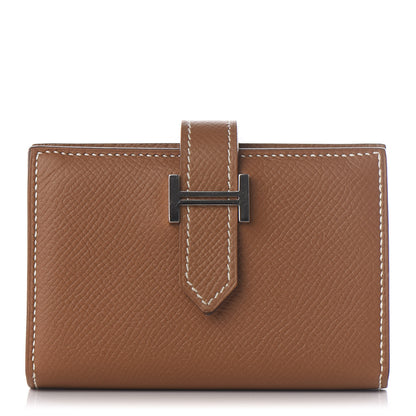 Hermes Epsom Mini Bearn Wallet Gold 1 of 7