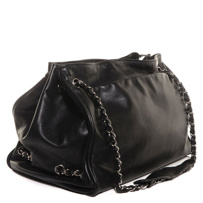 Chanel Calfskin Diagonal Ligne Large Tote Black 3 of 8