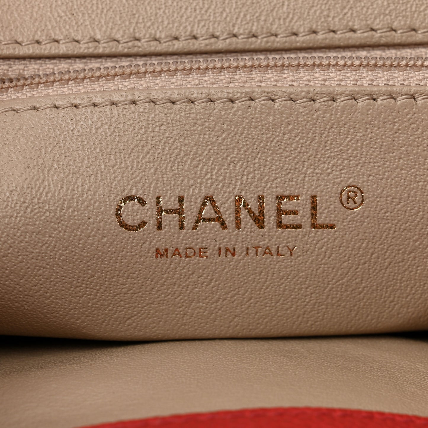 Caviar Quilted Backpack Red