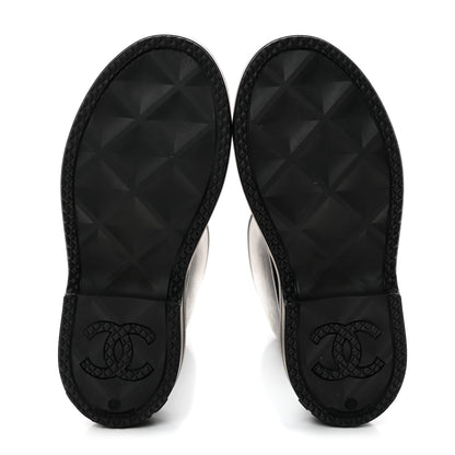 Chanel Caoutchouk CC High Boots 37 Black 5 of 8