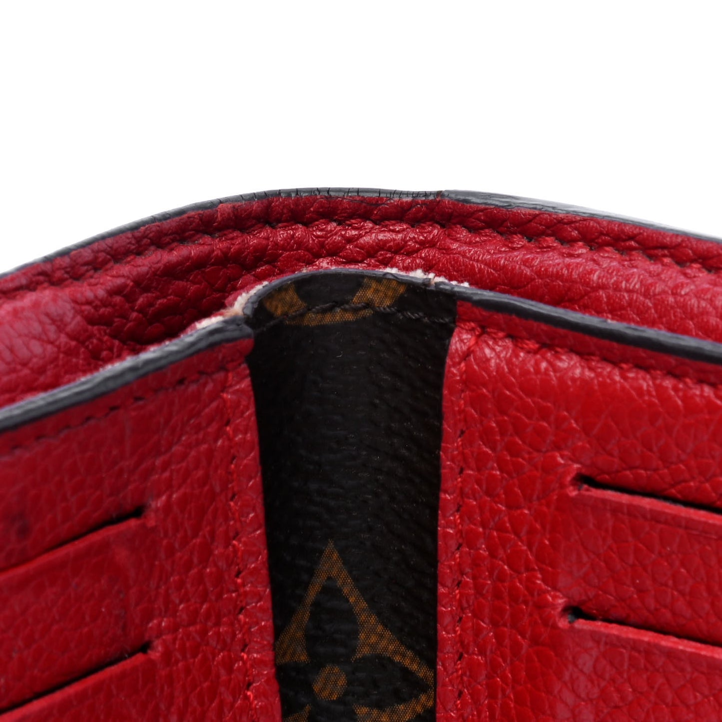 Monogram Pallas Compact Wallet Cherry