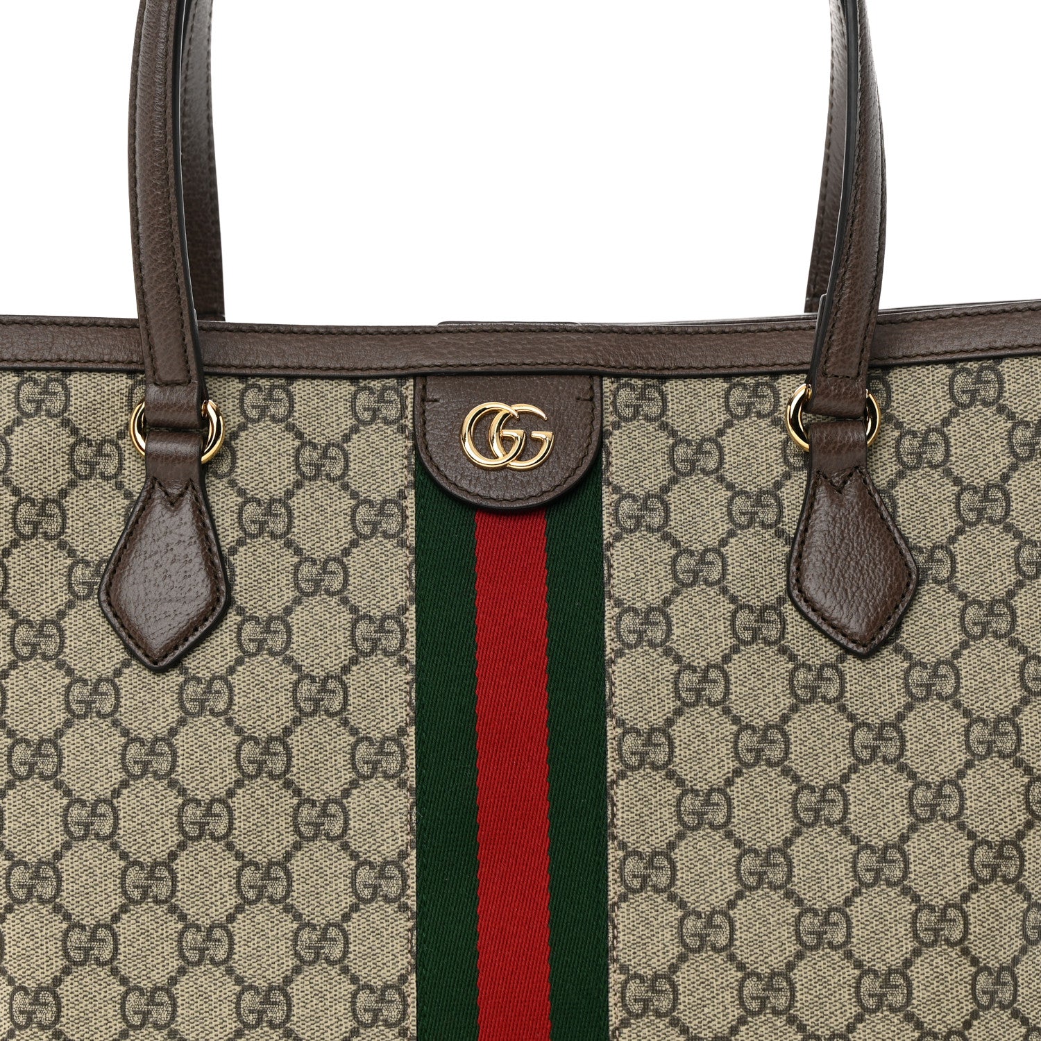 Gucci GG Supreme Monogram Medium Ophidia Shopping Tote Brown 8 of 11