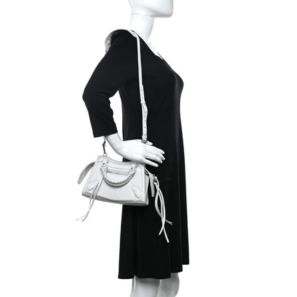 Balenciaga Cake Calfskin Tonal Hardware Mini Neo Classic City White 2 of 16