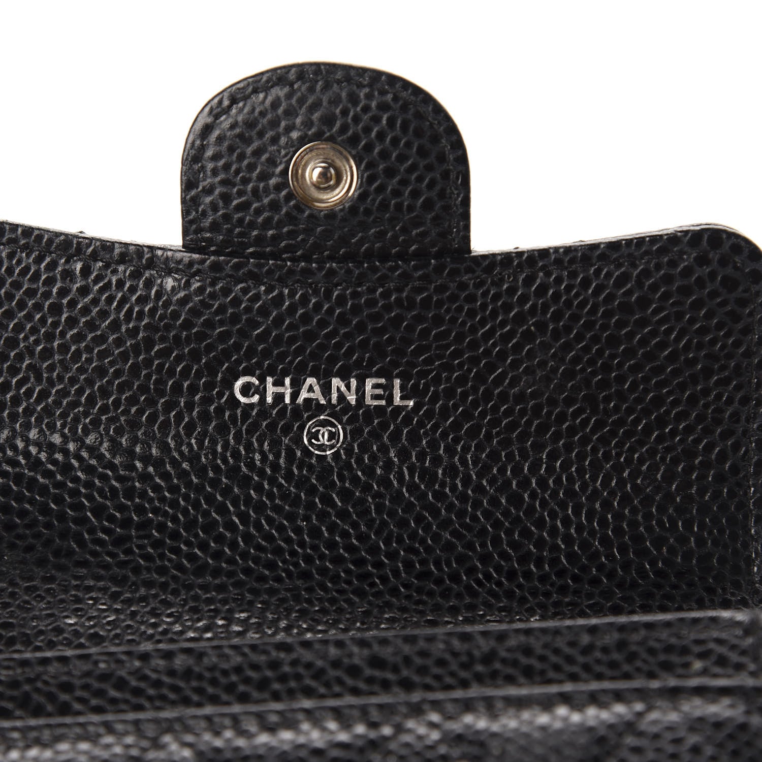 Chanel Caviar Quilted Flap Card Holder Black 6 of 8
