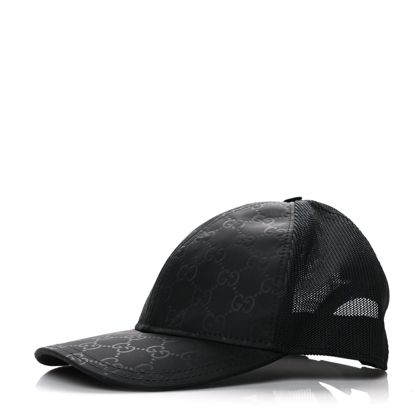 Nylon Monogram Baseball Hat L Black
