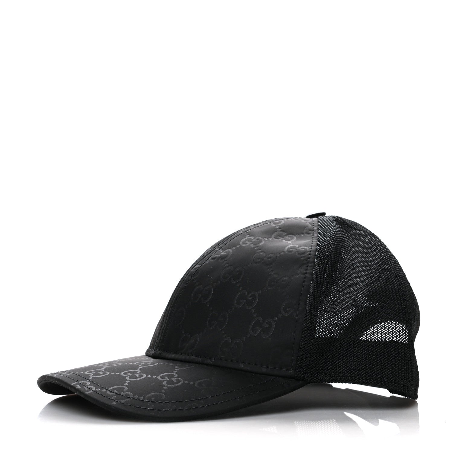 Gucci Nylon Monogram Baseball Hat L Black 1 of 9