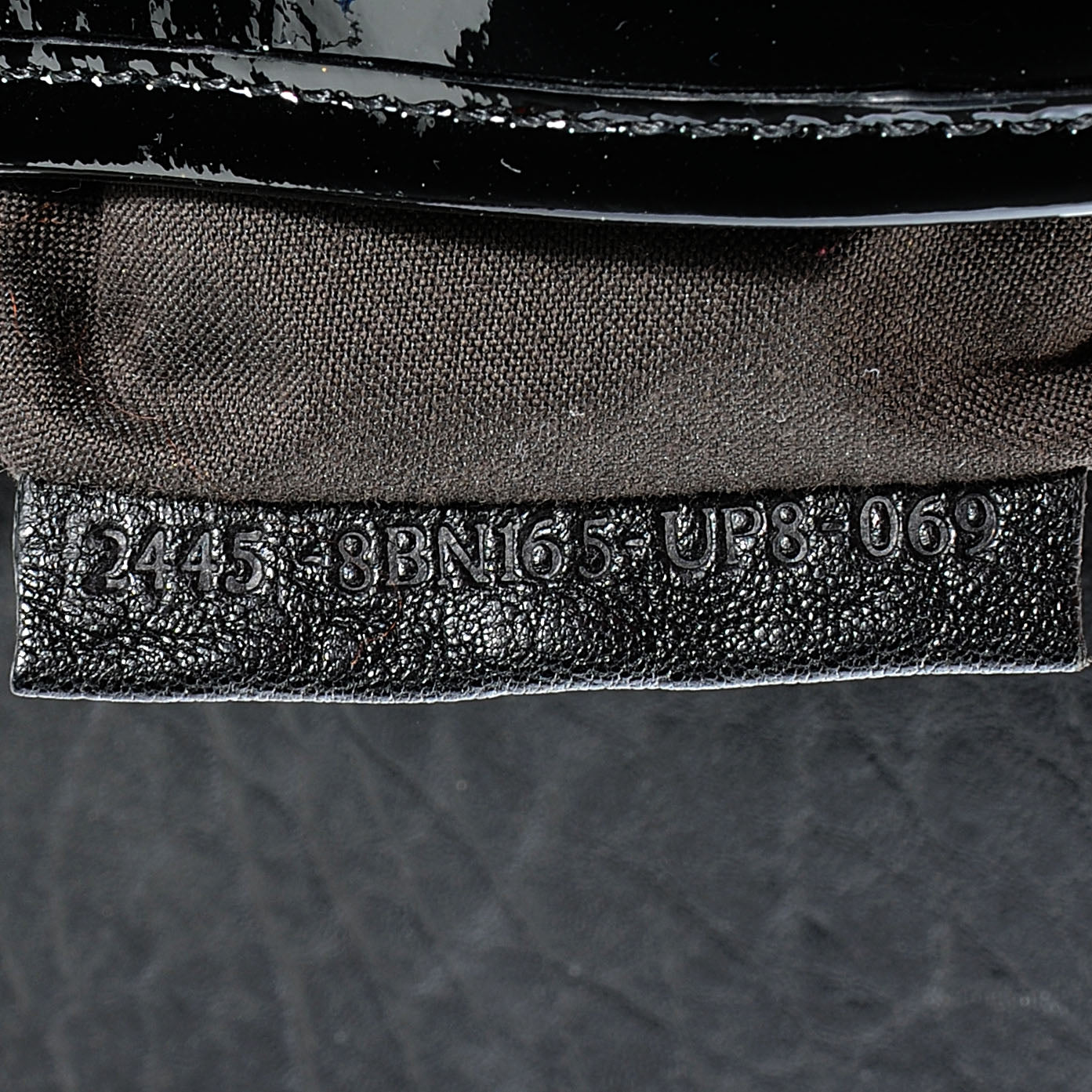 Fendi Nappa Patent B Bag Black 8 of 8