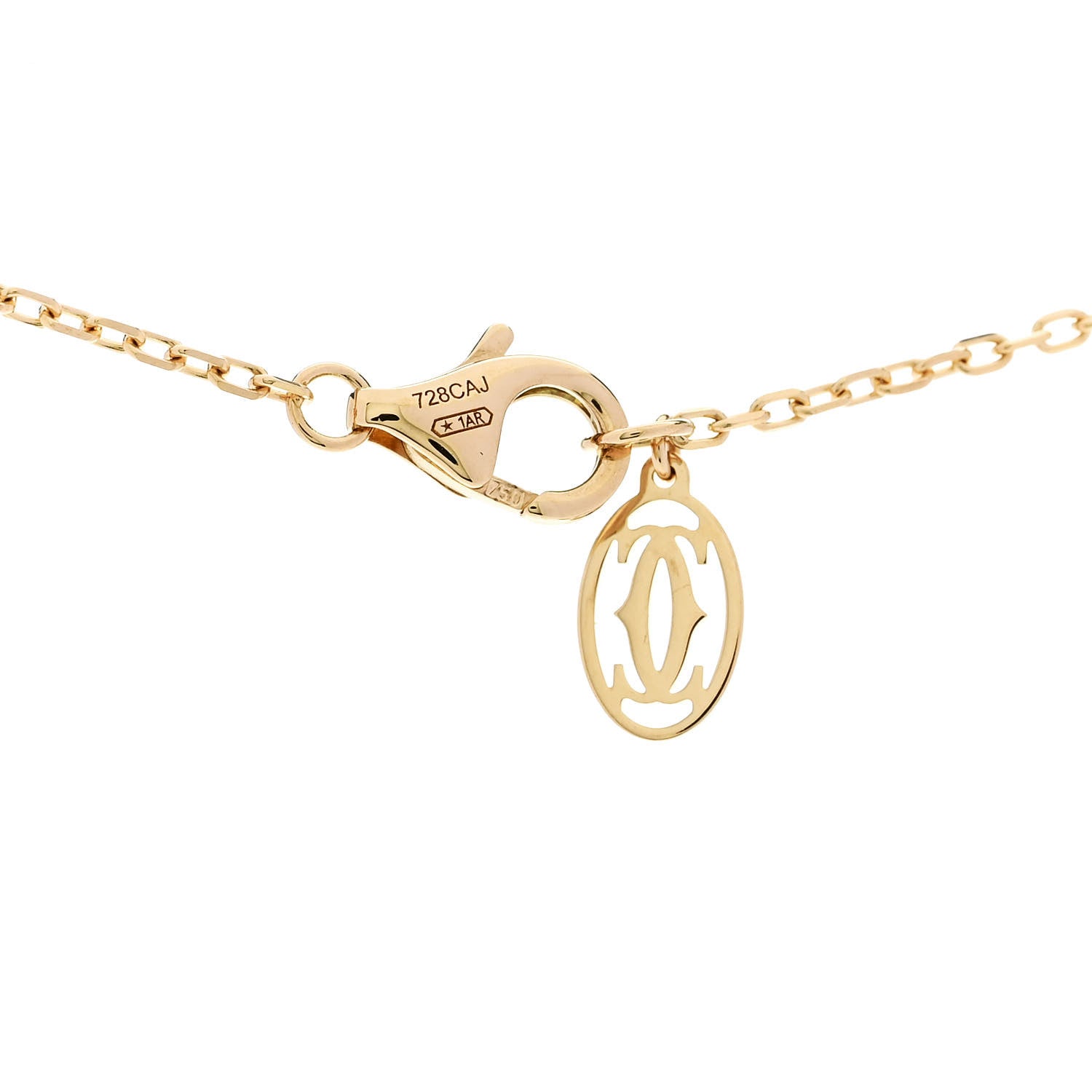 Cartier 18K Yellow Gold Diamond Juste Un Clou Pendant Necklace 5 of 5