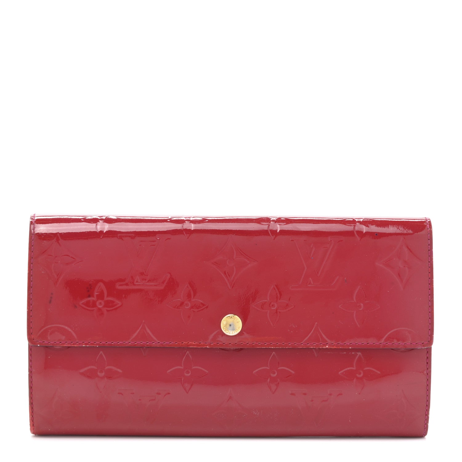 Louis Vuitton Vernis Sarah Wallet Rose Indien 1 of 13