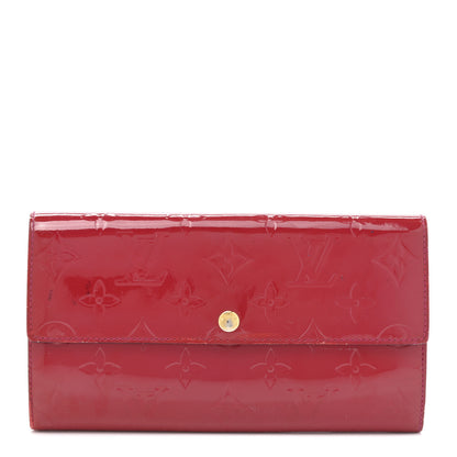 Louis Vuitton Vernis Sarah Wallet Rose Indien 1 of 13