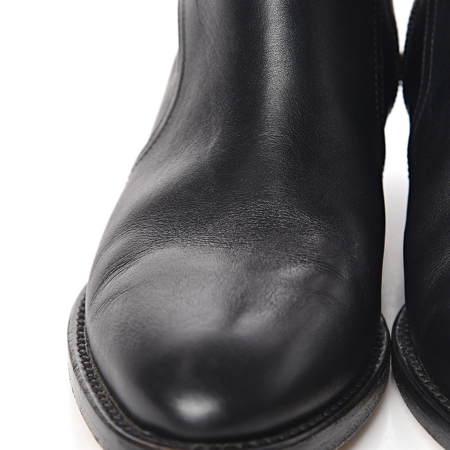 Calfskin Paris Dallas Zip Ankle Boots 37 Black