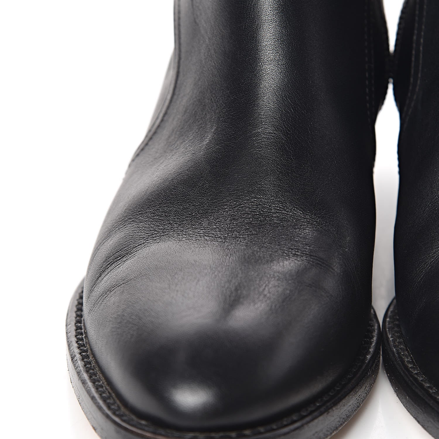 Chanel Calfskin Paris Dallas Zip Ankle Boots 37 Black 10 of 16