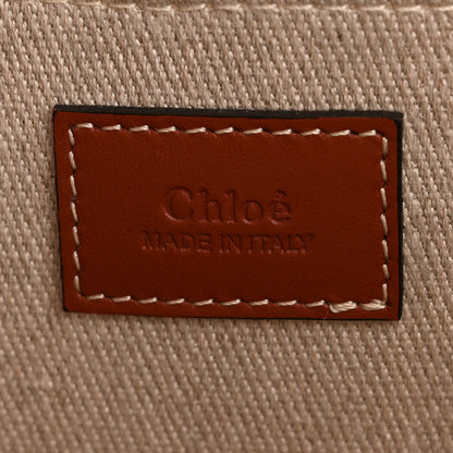 Chloe Cotton Calfskin Large Woody Striped Tote Multicolor 6 of 11