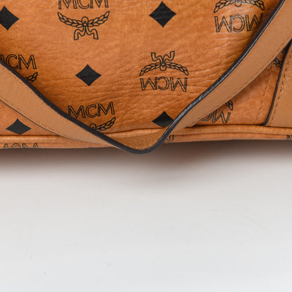 MCM Visetos Medium Essentials Shopper Tote Cognac 12 of 12