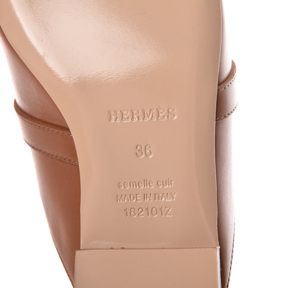 Hermes Calfskin Oz Mules 36 Palissandre 6 of 8