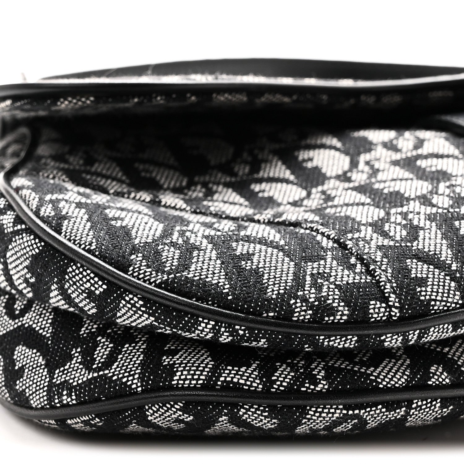 Christian Dior Monogram Saddle Bag Black 9 of 11