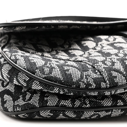 Christian Dior Monogram Saddle Bag Black 9 of 11