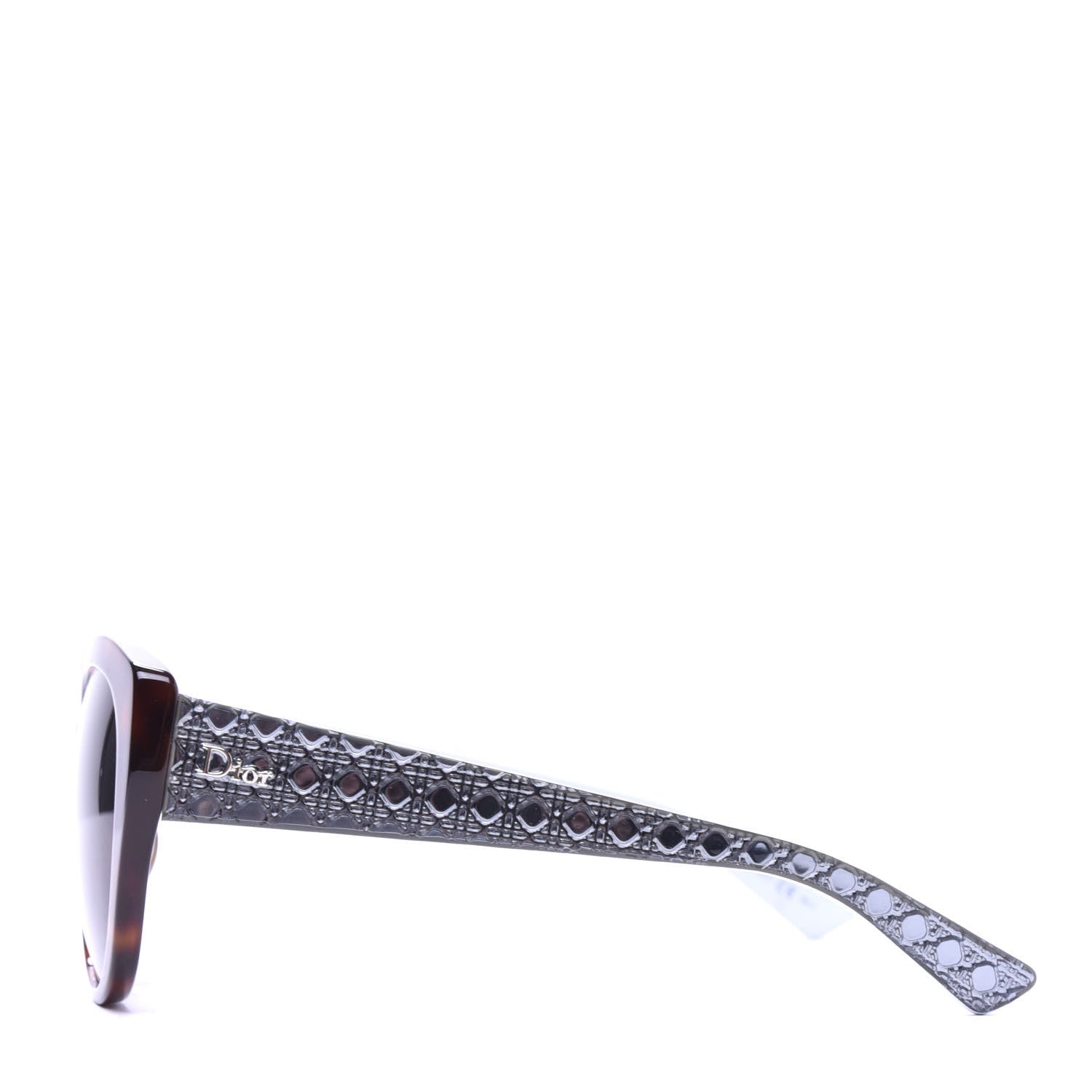 Christian Dior Resin Micro-Cannage Dior Lady 1 Sunglasses Havana Blue 3 of 7