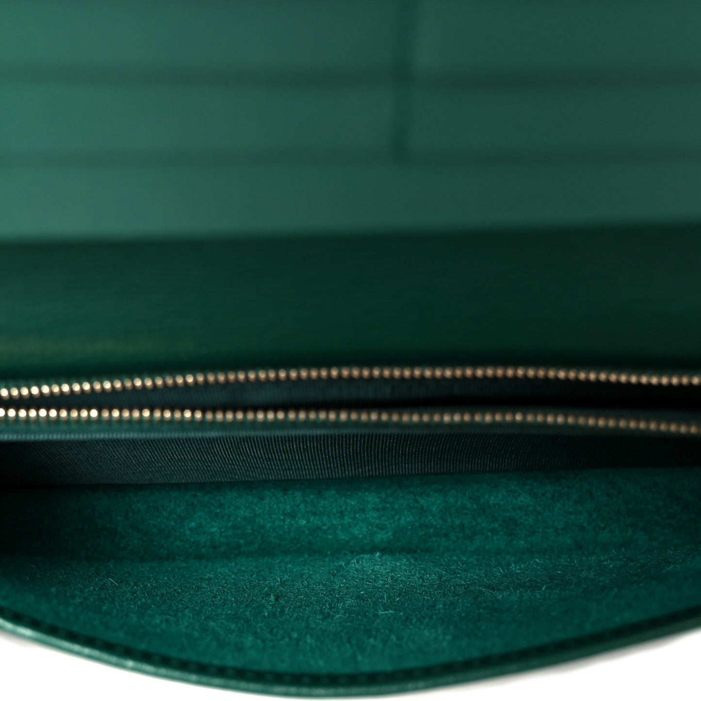 Azalea Calfskin Enamel Horsebit 1955 Wallet On Chain Emerald Green