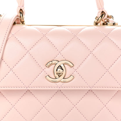 Chanel Lambskin Quilted Small Trendy CC Flap Dual Handle Bag Light Pink 8 of 10