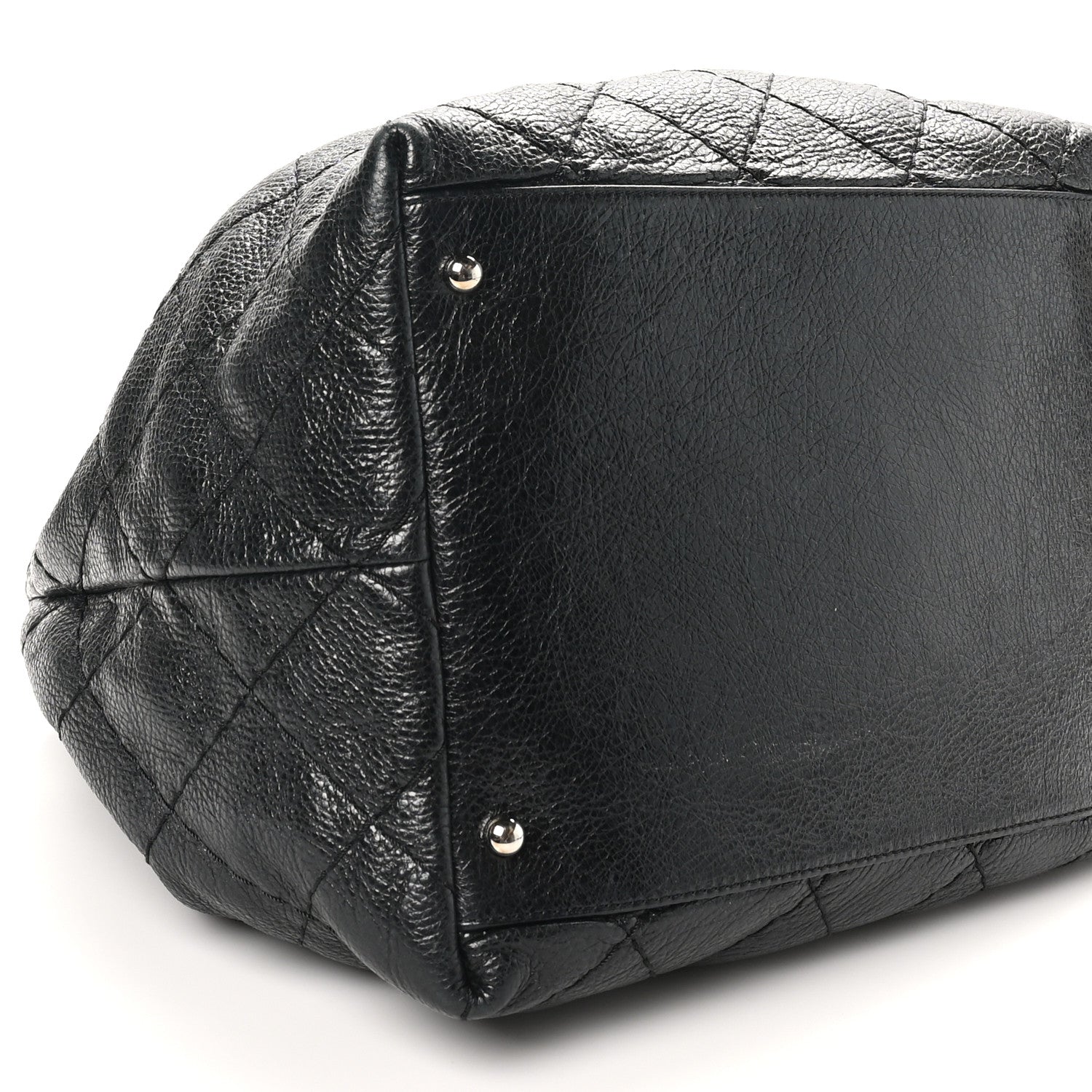 Chanel Glazed Calfskin On The Road Drawstring Tote Black 9 of 10