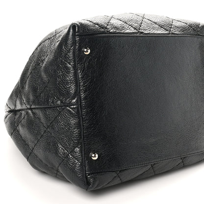 Chanel Glazed Calfskin On The Road Drawstring Tote Black 9 of 10