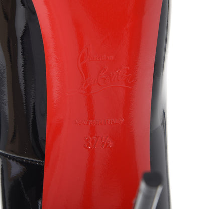 Christian Louboutin Patent New Very Prive 120 Pumps 37.5 Black Red 6 of 10